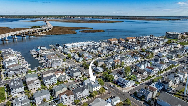 802 Coolidge Rd Unit 2, Ocean City, NJ 08226 - aerial overview of property's location featuring a notable bridge, a nearby body of water, and nearby suburban area