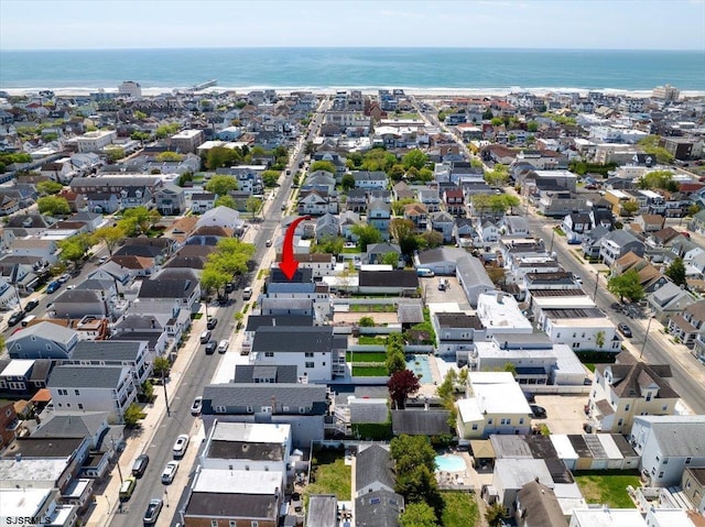118 N Portland Ave, Ventnor, NJ 08406 - aerial view of property and surrounding area featuring a large body of water and nearby suburban area