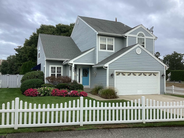 101 Parkwood Dr, Linwood, NJ 08221 - view of front of home with concrete driveway, a garage, and roof with shingles