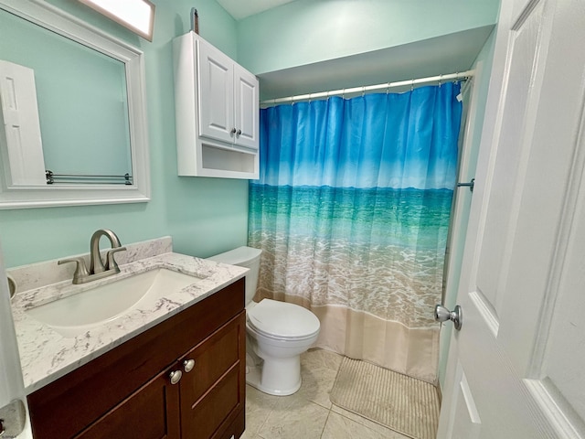 813 Periwinkle Dr Unit 813, Ocean City, NJ 08226 - full bath featuring toilet, vanity, tile patterned floors, and curtained shower