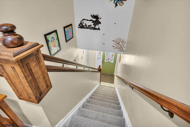 669 E Lake Front Cir Unit 669, Smithville, NJ 08205 - stairway featuring baseboards
