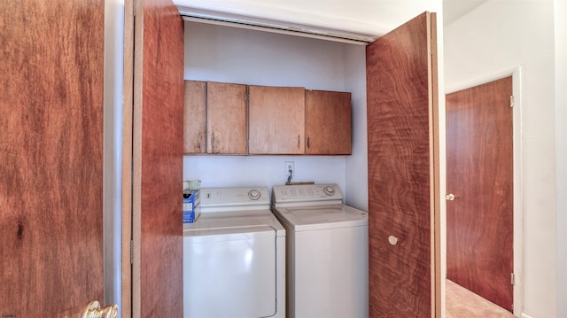 711 N Ohio Ave, Atlantic City, NJ 08401 - laundry area featuring cabinet space and washing machine and dryer
