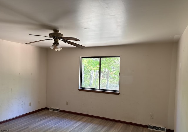 205 Country Ln, Galloway Township, NJ 08205 - spare room with wood finished floors, ceiling fan, and baseboards