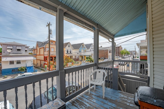 32 N Florida Ave, Atlantic City, NJ 08401 - wooden terrace with a residential view