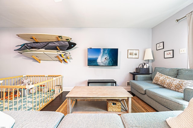 277 Mattix Run Unit 277, Galloway Township, NJ 08205 - living room with wood finished floors and baseboards