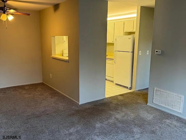 126 Club Pl Unit 126, Galloway Township, NJ 08205 - unfurnished room featuring light carpet, a ceiling fan, and baseboards