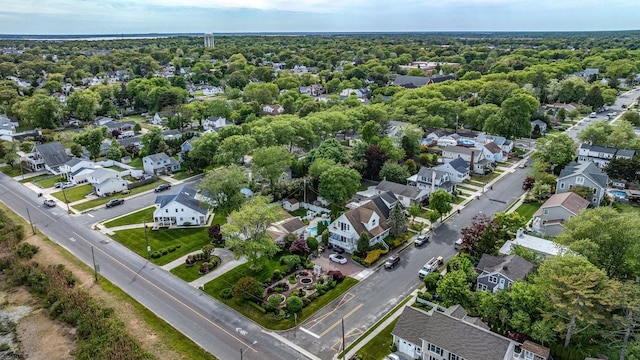 aerial perspective of suburban area