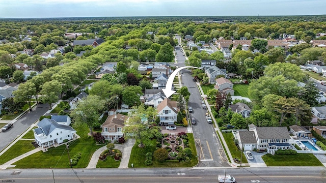 aerial perspective of suburban area