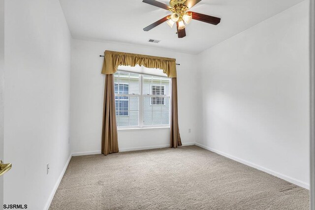 317 Southmoor Dr, Galloway Township, NJ 08205 - empty room with ceiling fan, carpet flooring, and baseboards
