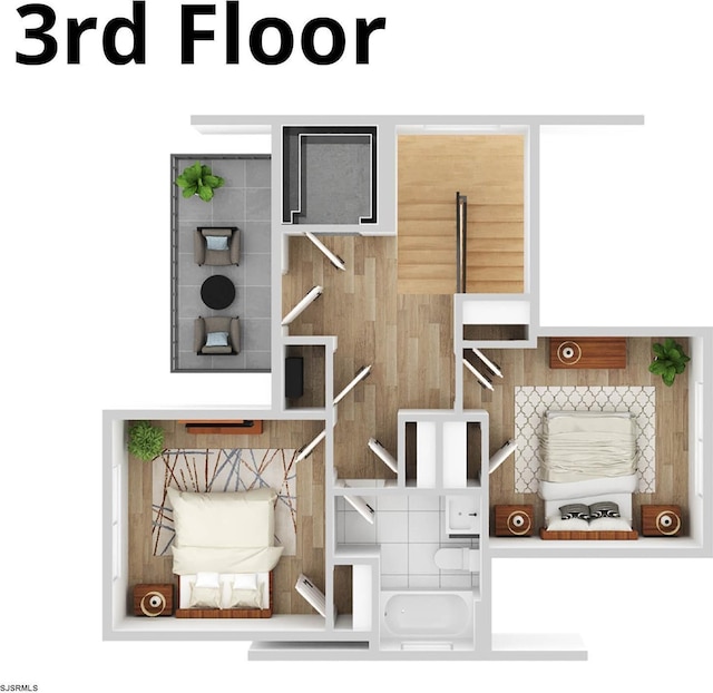 1 S Hanover, Margate, NJ 08402 - floor plan / room layout