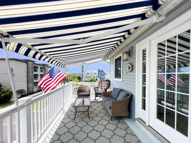 818 Aldrich Rd Fl 2Nd, Ocean City, NJ 08226 - view of patio with a balcony and an outdoor hangout area
