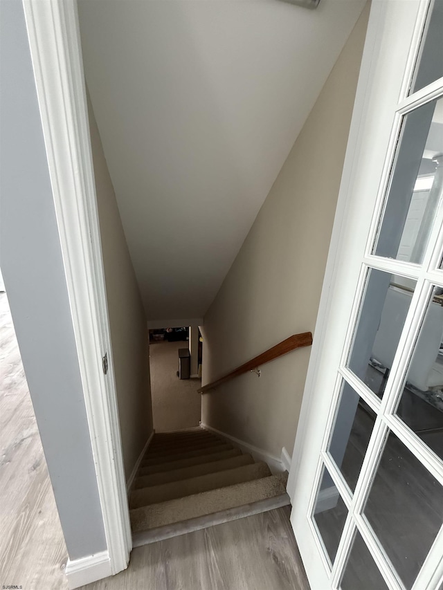 127 Rockport, Egg Harbor Township, NJ 08234 - stairs featuring wood finished floors and baseboards