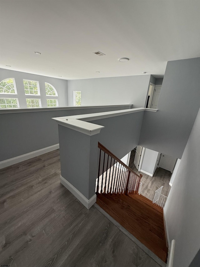 127 Rockport, Egg Harbor Township, NJ 08234 - staircase featuring wood finished floors and baseboards