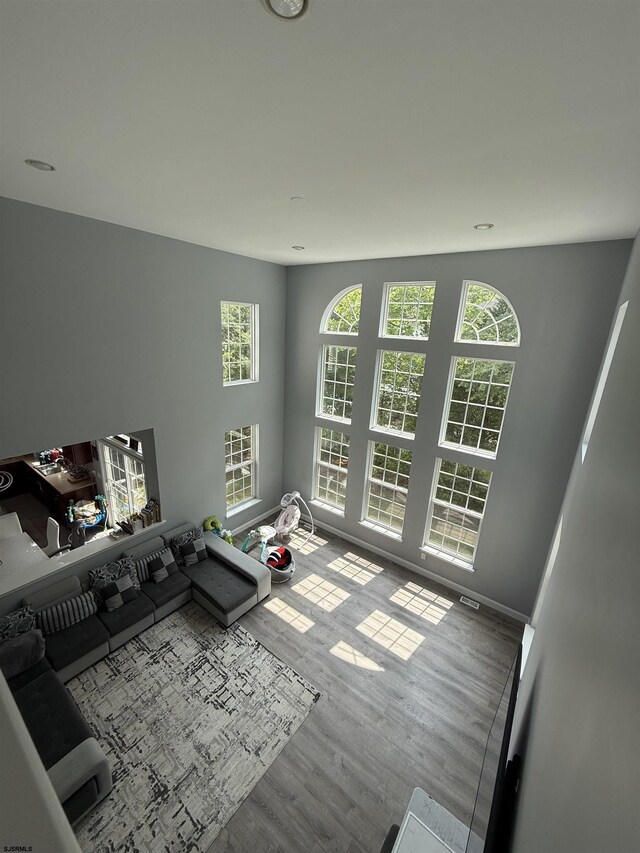 127 Rockport, Egg Harbor Township, NJ 08234 - living room featuring wood finished floors