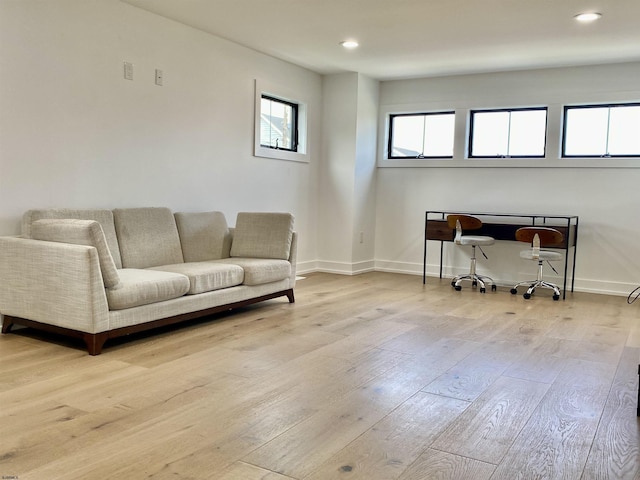 116 Bayshore Ave, Brigantine, NJ 08203 - office featuring light wood-type flooring, recessed lighting, and baseboards