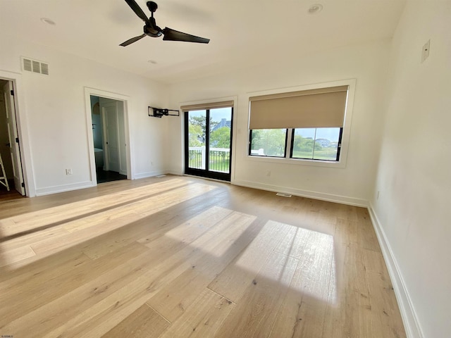 116 Bayshore Ave, Brigantine, NJ 08203 - unfurnished room with ceiling fan, baseboards, and hardwood / wood-style floors