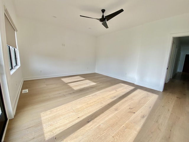 116 Bayshore Ave, Brigantine, NJ 08203 - unfurnished room featuring light wood-type flooring, ceiling fan, and baseboards