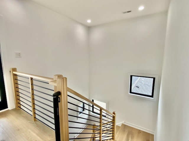 116 Bayshore Ave, Brigantine, NJ 08203 - stairs with wood finished floors and recessed lighting