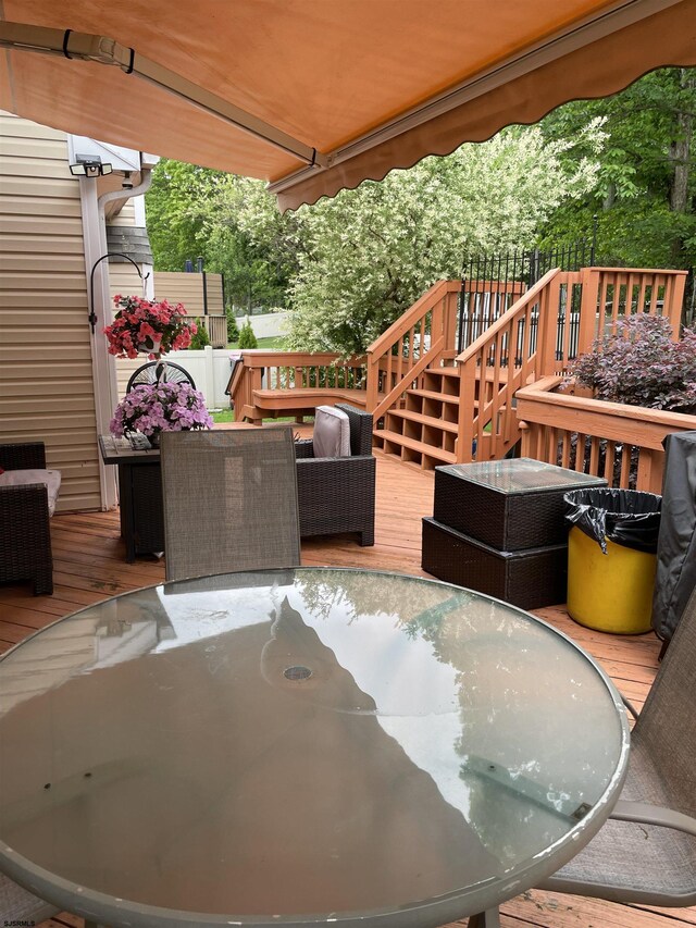 view of deck