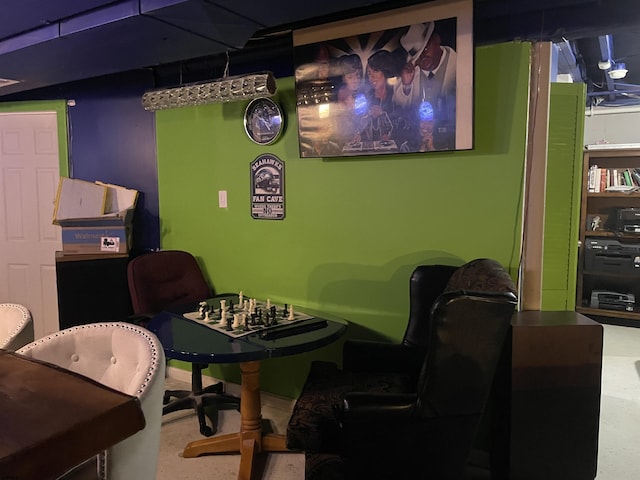 view of game room