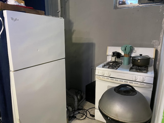 kitchen with white appliances