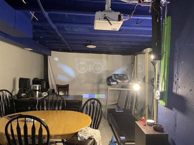 view of dining space