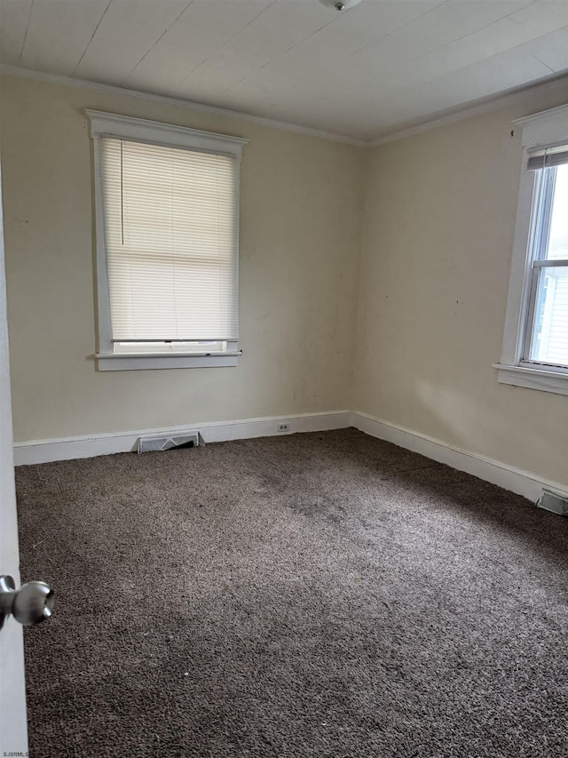 224 Linden Ave, Pleasantville, NJ 08232 - unfurnished room featuring crown molding, carpet floors, and baseboards