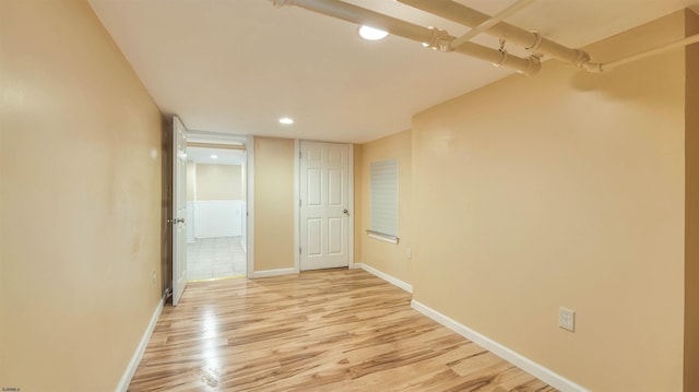 25 N Aberdeen Pl, Atlantic City, NJ 08401 - spare room with light wood-type flooring, baseboards, and recessed lighting