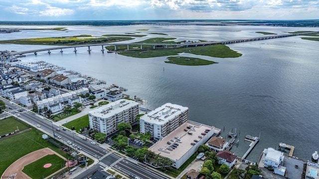 500 Bay Ave Unit 406S, Ocean City, NJ 08226 - aerial view of a notable bridge, a large body of water, and apartment complex / building
