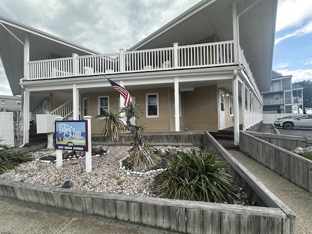 1203 E Beach Ave Unit 4, Brigantine, NJ 08203 - view of front of home with a balcony