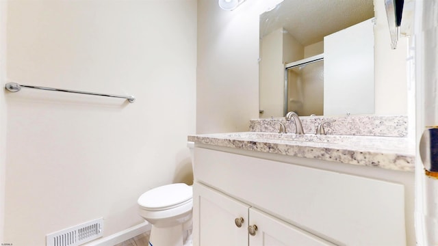 156 Rumson Dr Unit 156, Galloway Township, NJ 08205 - full bathroom with a shower stall, vanity, toilet, baseboards, and wood finished floors
