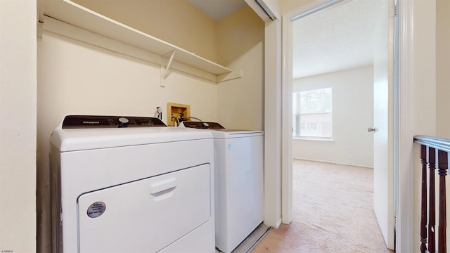 156 Rumson Dr Unit 156, Galloway Township, NJ 08205 - washroom featuring light colored carpet and separate washer and dryer