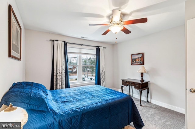 922 Central Ave, Hammonton, NJ 08037 - carpeted bedroom with baseboards and ceiling fan