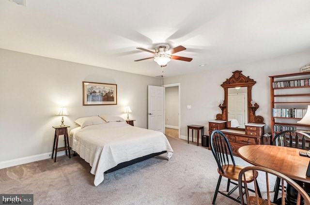 922 Central Ave, Hammonton, NJ 08037 - bedroom featuring carpet, baseboards, and a ceiling fan