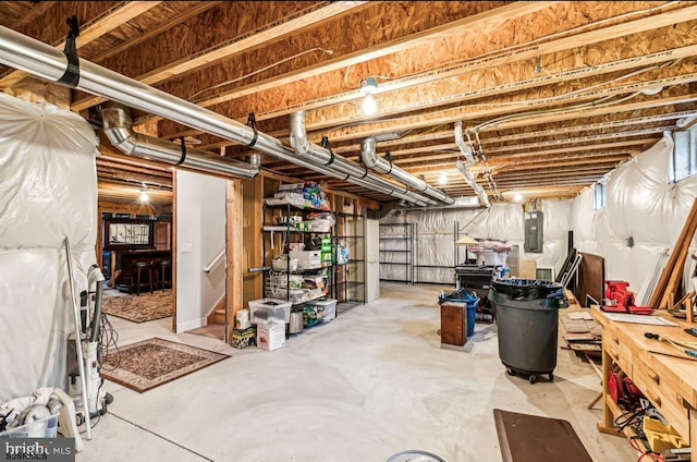 922 Central Ave, Hammonton, NJ 08037 - unfinished basement with electric panel