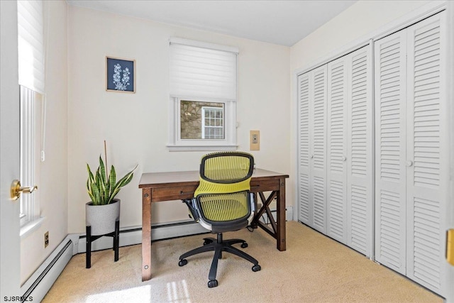411 N Douglas Ave, Margate, NJ 08402 - carpeted office space featuring baseboard heating