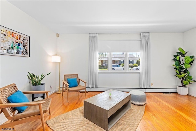 411 N Douglas Ave, Margate, NJ 08402 - living room with wood finished floors