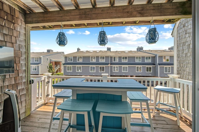 706 Harbour Cv Unit 706, Somers Point, NJ 08244 - wooden deck with a residential view