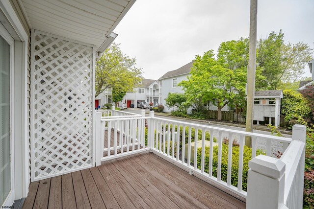 19 Clipper Ct, Atlantic City, NJ 08401 - wooden deck featuring a residential view