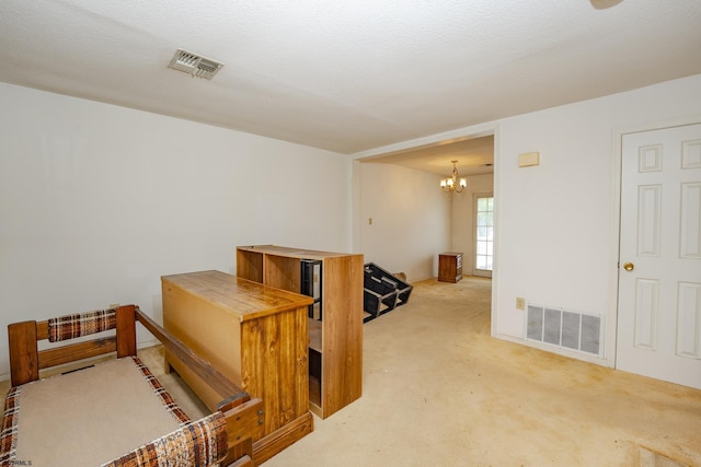 19 Clipper Ct, Atlantic City, NJ 08401 - hallway featuring a chandelier and carpet flooring
