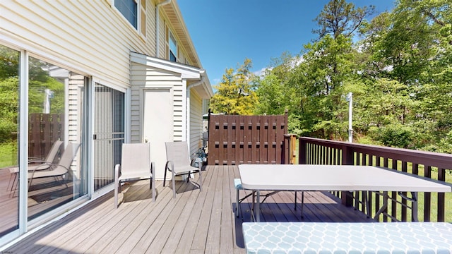 11 Cherokee Dr Unit 206, Galloway Township, NJ 08205 - wooden deck with outdoor dining space
