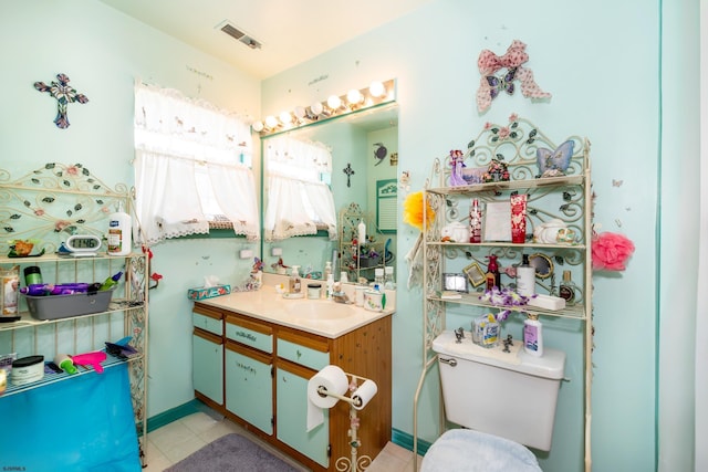 32 Malibu Way Unit 32, Galloway Township, NJ 08205 - bathroom featuring vanity, toilet, and tile patterned floors