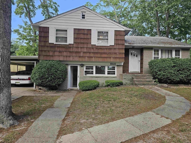 603 Fairbanks Ave, Northfield, NJ 08225 - split level home with brick siding and an attached carport