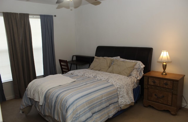 1599 Cherokee Ln, Vineland, NJ 08361 - bedroom with carpet floors, multiple windows, and a ceiling fan