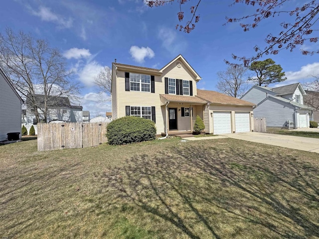 7 Nevis Dr, Egg Harbor Township, NJ 08234 - traditional-style house featuring a garage and concrete driveway