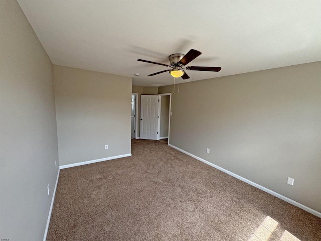 7 Nevis Dr, Egg Harbor Township, NJ 08234 - empty room with baseboards, carpet flooring, and ceiling fan
