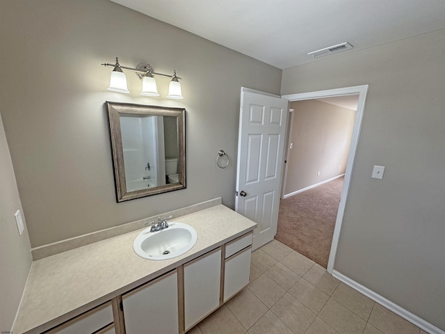 7 Nevis Dr, Egg Harbor Township, NJ 08234 - bathroom with vanity, tile patterned floors, and baseboards