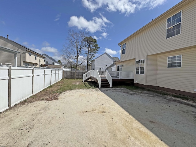 7 Nevis Dr, Egg Harbor Township, NJ 08234 - view of home's exterior with a wooden deck and a residential view