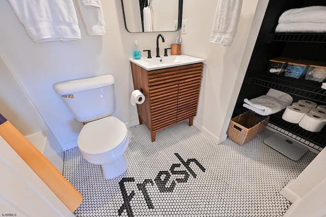 289 40th St Unit B, Brigantine, NJ 08203 - full bathroom with toilet, vanity, and baseboards