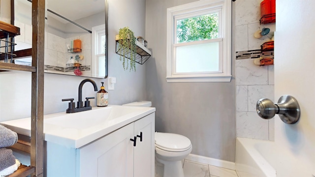 82 Robert Best Rd, Egg Harbor Township, NJ 08234 - full bath with toilet, vanity, tub / shower combination, and baseboards